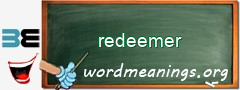 WordMeaning blackboard for redeemer